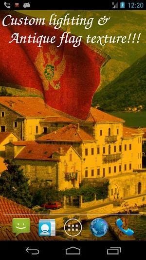 Montenegro Flag Live Wallpaper Screenshot 3