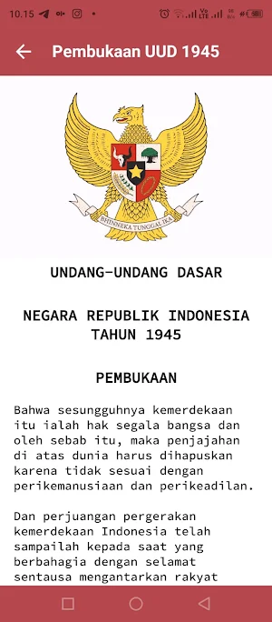 Pancasila dan UUD 1945 Screenshot 1