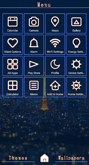 Tokyo Nightscape Theme +HOME Screenshot 1