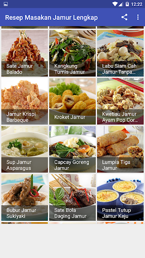 Resep Masakan Jamur Lengkap Screenshot 2