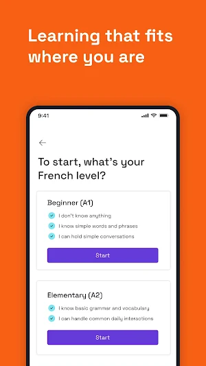 fluensyfrench: French lessons Screenshot 1