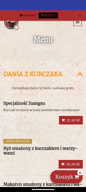 Jiangsu Restauracja Chińska Screenshot 0