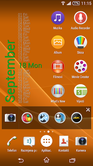 Xperia Calendar Widget Screenshot 3