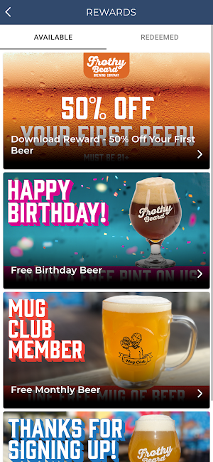 Frothy Beard Brewing Company Screenshot 2