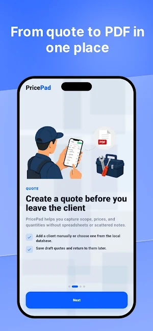 PricePad: Quote Maker Screenshot 2