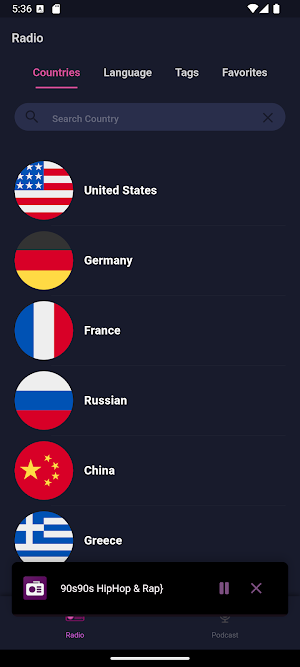 Radio & Podcast Player Screenshot 0
