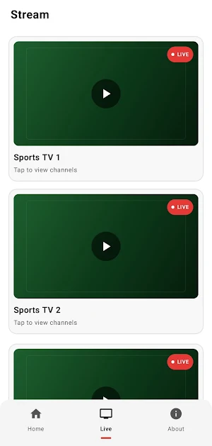 Live Football TV Streaming HD Screenshot 0