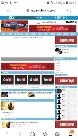 Rádio Web Piriá Screenshot 1