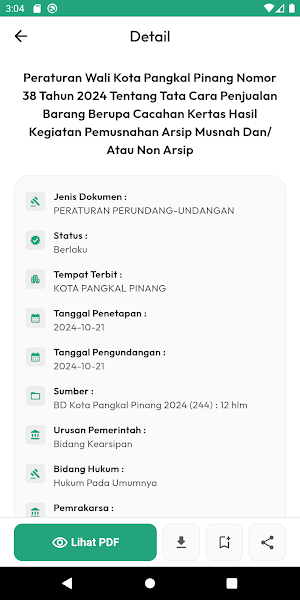 JDIH Kota Pangkal Pinang Screenshot 2