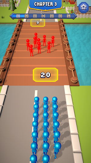 Door Math : Epic Crowd Race Screenshot 1