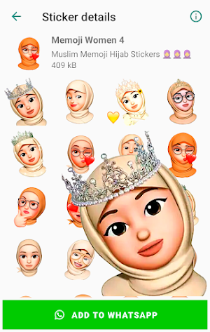 Memoji Islamic Muslim Stickers for WhatsApp Screenshot 3