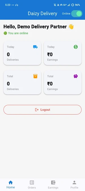 Daizy Delivery Screenshot 1