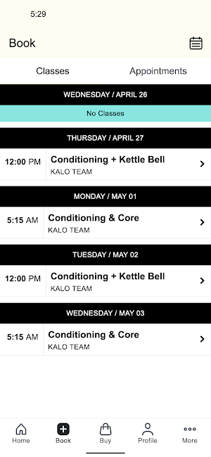 KALO Fitness & Yoga Screenshot 1