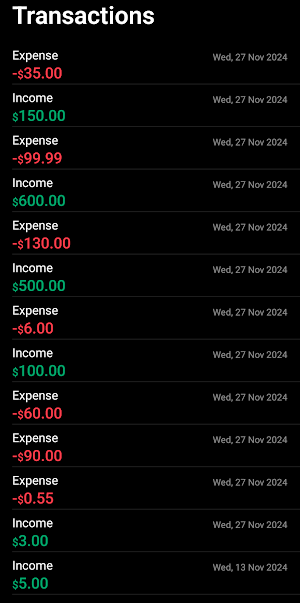 Expense Manager Screenshot 1