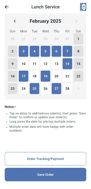 Rubico Canteen App Screenshot 2