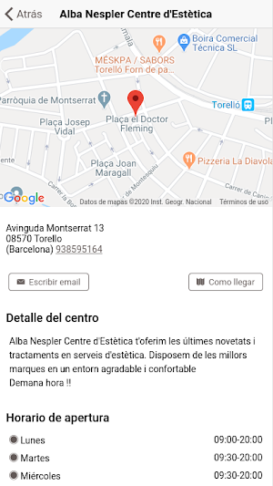 Alba Nespler Centre d'Estètica Screenshot 1