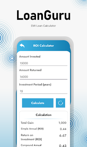 LoanGuru : Emi Loan Calculator Screenshot 1