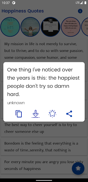 Happiness Quotes Screenshot 1
