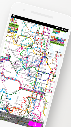 Gold Coast Bus Train Tram Map Screenshot 1