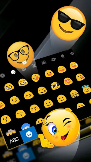 Gold Metal Business Keyboard Theme Screenshot 2