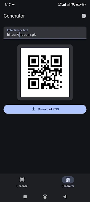 QR Scanner / Generator Screenshot 0