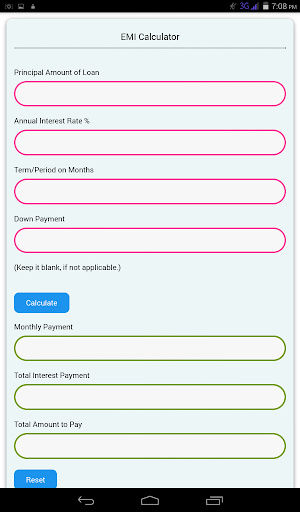 EMI Calculator Screenshot 3