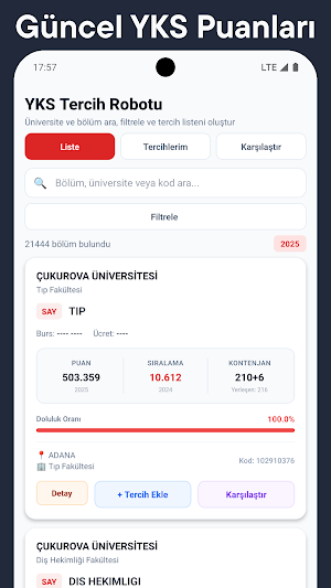 YKS LGS Tercih Robotu 2026 Screenshot 2