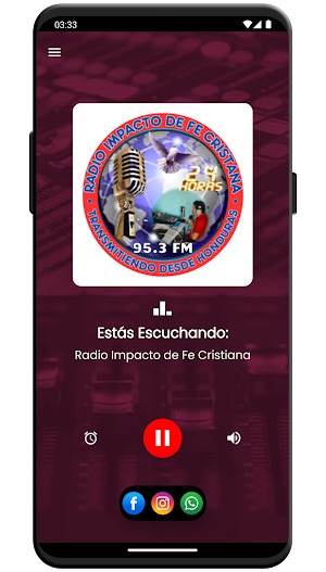 Radio Impacto de Fe Cristiana Screenshot 2