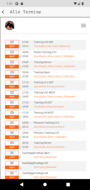 Unihockey am Greifensee Screenshot 2