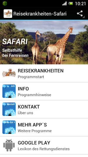 Reisekrankheiten-Safari Screenshot 0