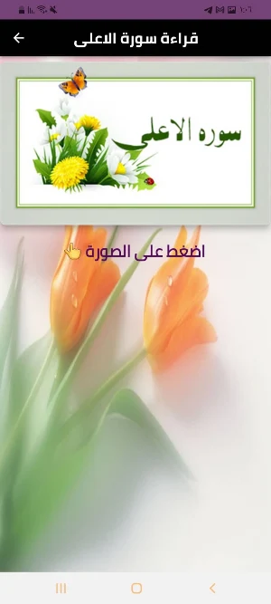 سورة الاعلى Screenshot 1