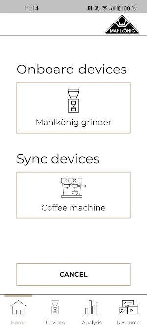 Mahlkönig Sync Screenshot 2