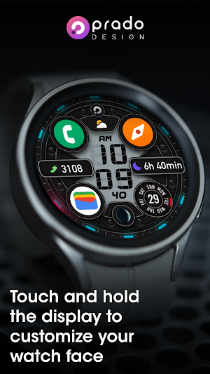 PRADO 74 Digital Watch Face Screenshot 3
