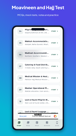 Moavineen Hajj Test Prep Screenshot 3