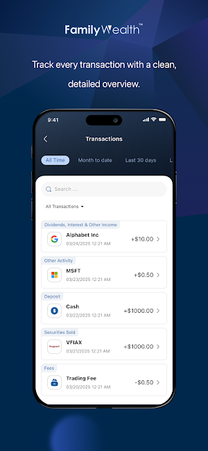FamilyWealth™ Screenshot 2