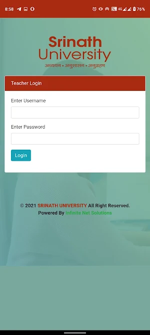 SU Faculty - Srinath University Screenshot 1