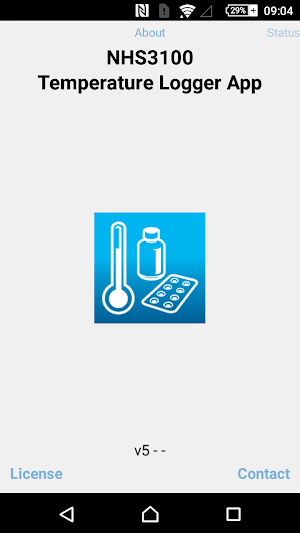 NHS3100 Temperature Logger APP Screenshot 1