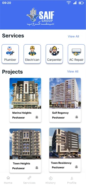 Saif Residential Services Screenshot 1