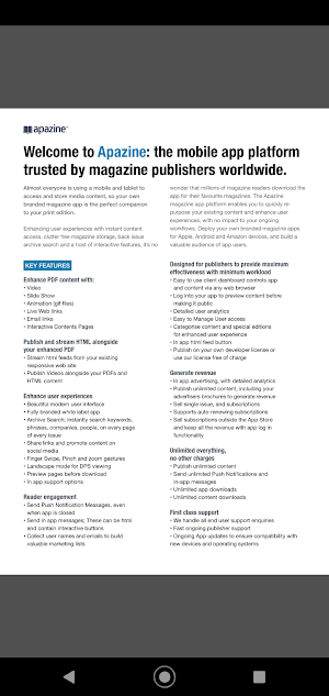 Apazine Screenshot 1