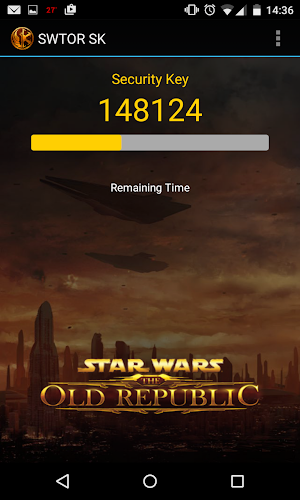 The Old Republic™ Security Key Screenshot 1