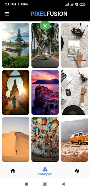 Pixel Fusion - Wallpaper App Screenshot 1