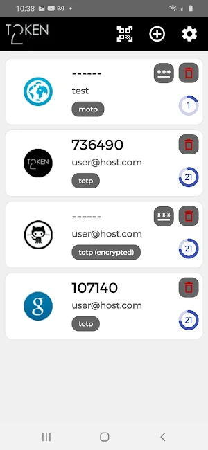 Token2 Mobile OTP Screenshot 0