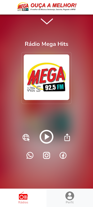 Rádio Mega Hits Screenshot 0