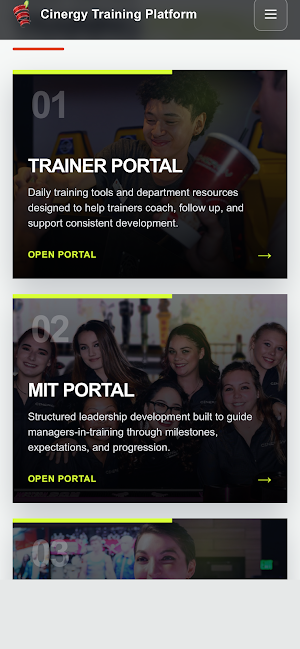Cinergy Training Screenshot 1