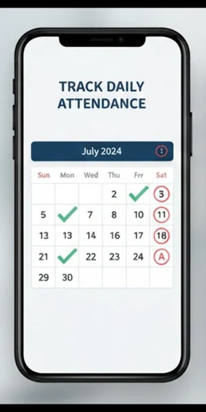 Daily Attendance Register App Screenshot 0