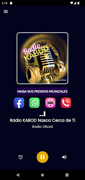 Radio KABOD Nasca Cerca de Ti Screenshot 1