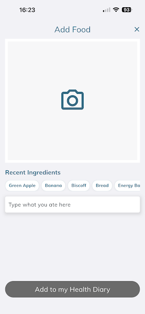 AlliApp Health Diary Screenshot 2