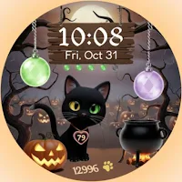 Halloween Cat Watch Face