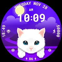 Cat Animated Watch Face 089