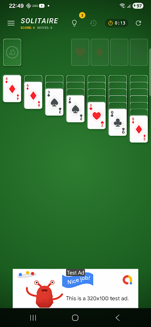 Solitaire Game Screenshot 2